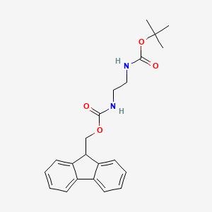 Chemical structure of (9H-Fluoren-9-yl)methyl tert-butyl ethane-1,2-diyldicarbamate