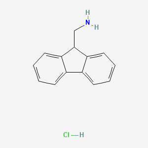 Chemical structure of (9H-Fluoren-9-yl)methanamine hydrochloride
