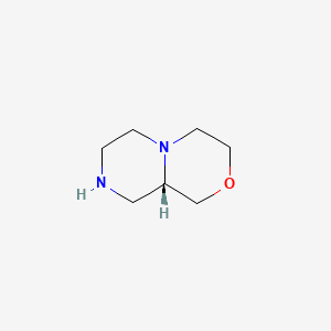 Chemical structure of (9aS)-Octahydropyrazino[2,1-c][1,4]oxazine