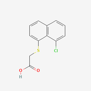 Chemical structure of (8-Chloro-1-naphthylthio)acetic Acid