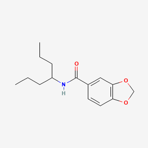 Chemical structure of (8-Benzyl-1,4-dioxa-8-aza-spiro[4.5]dec-6-yl)-methanol