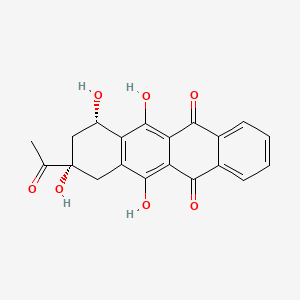 Chemical structure of 4-Demethoxydaunomycinone