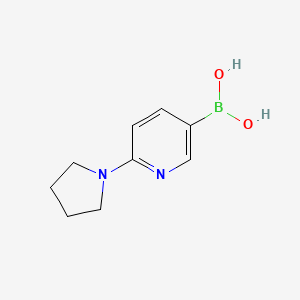 Chemical structure of 6-(Pyrrolidin-1-Yl)Pyridine-3-Boronic Acid