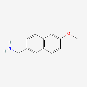 Chemical structure of (6-methoxynaphthalen-2-yl)methanamine
