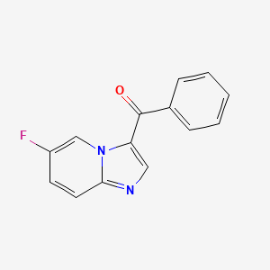 Chemical structure of (6-Fluoroimidazo[1,2-a]pyridin-3-yl)(phenyl)methanone