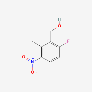 Chemical structure of (6-Fluoro-2-methyl-3-nitrophenyl)methanol