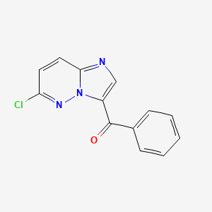 Chemical structure of (6-Chloroimidazo[1,2-b]pyridazin-3-yl)(phenyl)methanone
