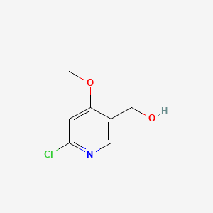 Chemical structure of 6-Chloro-4-methoxypyridin-3-yl methanol