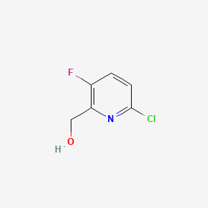 Chemical structure of (6-Chloro-3-fluoropyridin-2-yl)methanol