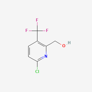 Chemical structure of (6-Chloro-3-(trifluoromethyl)pyridin-2-yl)methanol