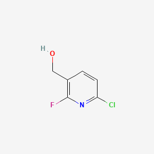 Chemical structure of (6-Chloro-2-fluoropyridin-3-yl)methanol