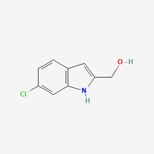 Chemical structure of (6-Chloro-1H-indol-2-yl)methanol