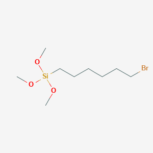 Chemical structure of (6-Bromohexyl)trimethoxysilane
