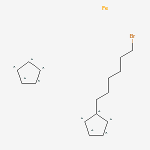 Chemical structure of (6-Bromohexyl)ferrocene