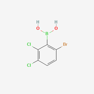 Chemical structure of 6-Bromo-2,3-dichlorophenylboronic acid