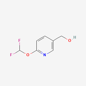 Chemical structure of (6-(Difluoromethoxy)pyridin-3-yl)methanol