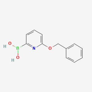 Chemical structure of (6-(Benzyloxy)pyridin-2-yl)boronic acid