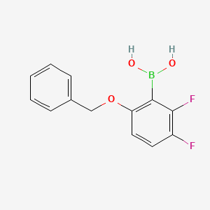 Chemical structure of 2,3-Difluoro-6-benzyloxyphenylboronic acid