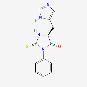Chemical structure of Phenylthiohydantoin histidine)