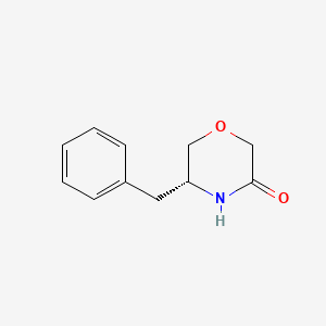 Chemical structure of (R)-5-Benzylmorpholin-3-one