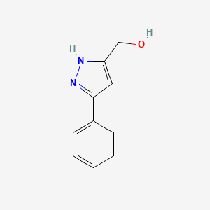 Chemical structure of 5-Phenyl-1H-pyrazole-3-methanol