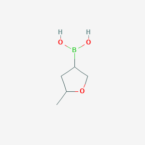 Chemical structure of (5-Methyl)tetrahydrofuran-3- boronic acid