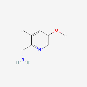 Chemical structure of (5-Methoxy-3-methylpyridin-2-yl)methanamine