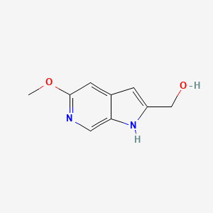 Chemical structure of (5-Methoxy-1H-pyrrolo[2,3-c]pyridin-2-yl)methanol