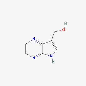 Chemical structure of (5H-Pyrrolo[2,3-b]pyrazin-7-yl)methanol