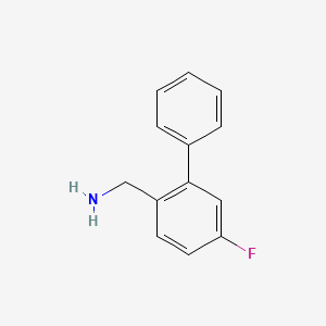 Chemical structure of (5-Fluorobiphenyl-2-yl)methanamine