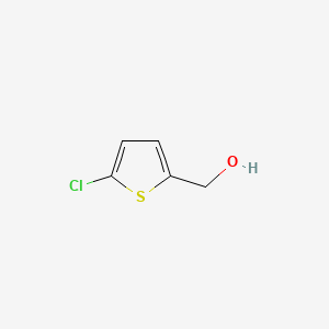 Chemical structure of (5-chlorothiophen-2-yl)methanol