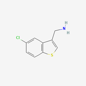 Chemical structure of (5-Chlorobenzo[b]thiophen-3-yl)methanamine