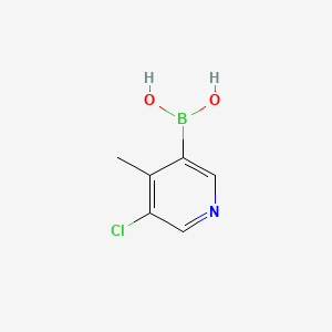 Chemical structure of (5-CHLORO-4-METHYLPYRIDIN-3-YL)BORONIC ACID