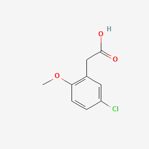 Chemical structure of (5-Chloro-2-methoxyphenyl)acetic Acid