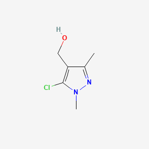 Chemical structure of (5-chloro-1,3-dimethyl-1H-pyrazol-4-yl)methanol