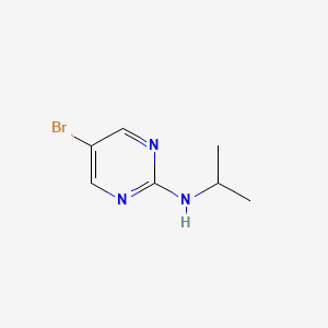 Chemical structure of 5-Bromo-2-(isopropylamino)pyrimidine