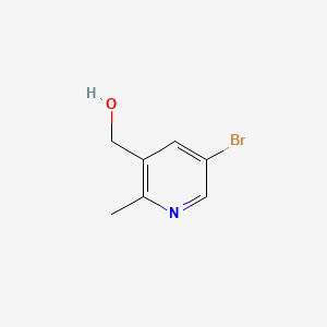 Chemical structure of (5-Bromo-2-methylpyridin-3-yl)methanol