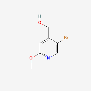 Chemical structure of 5-Bromo-2-methoxypyridine-4-methanol