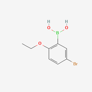 Chemical structure of 5-Bromo-2-ethoxyphenylboronic acid