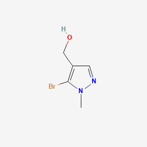 Chemical structure of (5-Bromo-1-methyl-1H-pyrazol-4-yl)methanol