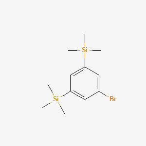 Chemical structure of (5-Bromo-1,3-phenylene)bis(trimethylsilane)