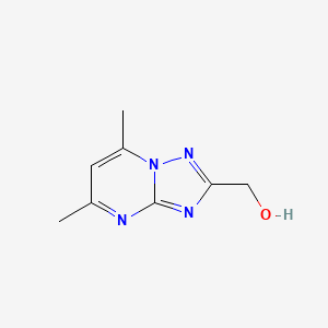 Chemical structure of (5,7-Dimethyl-[1,2,4]triazolo[1,5-a]pyrimidin-2-yl)methanol