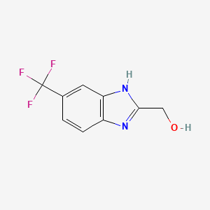 Chemical structure of (5-(Trifluoromethyl)-1H-benzo[d]imidazol-2-yl)methanol