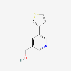 Chemical structure of (5-(Thiophen-3-yl)pyridin-3-yl)methanol