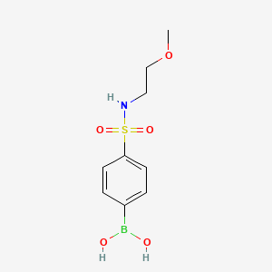 Chemical structure of (5-(N,N-Dimethylsulfamoyl)-2-methoxyphenyl)boronic acid