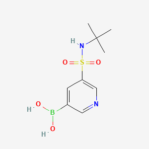 Chemical structure of [5-(Tert-butylsulfamoyl)pyridin-3-yl]boronic acid