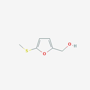 Chemical structure of 2-Furanmethanol, 5-(methylthio)-