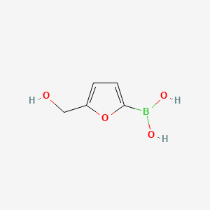Chemical structure of (5-(Hydroxymethyl)furan-2-yl)boronic acid