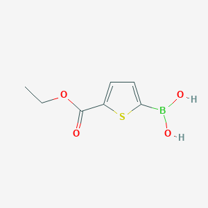 Chemical structure of (5-(Ethoxycarbonyl)thiophen-2-yl)boronic acid