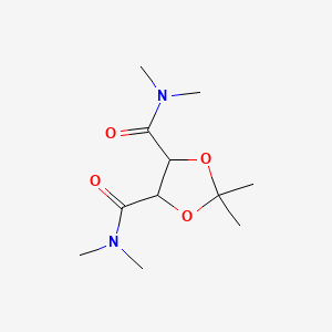 Chemical structure of (4S,5S)-N,N,N',N'-2,2-Hexamethyl-1,3-dioxolane-4,5-dicarboxamide